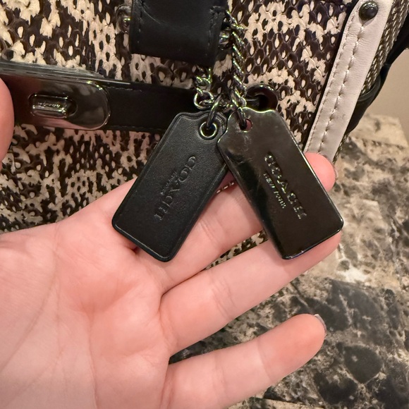 Coach Swagger 27 Exotic Genuine Snakeskin Colorblock - Picture 12 of 16